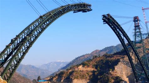 jk arch  worlds highest railway bridge  chenab river completed pragativadi odisha
