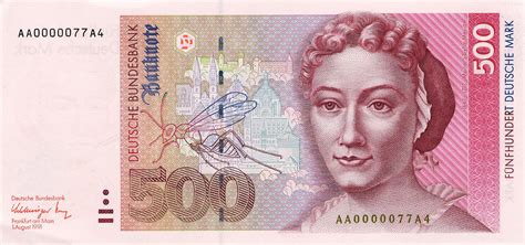exchange pre euro money  germany deutsche mark banknotes dem