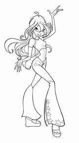 Winx Coloring Pages Club Animated Gifs Para Coloringpages1001 Stella Cartoons Colorir Color Printables sketch template