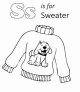 Warm Sweater sketch template