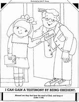 Lds Obedient Being Coloring Primary Testimony Choose Gain Right Lesson Julie Young Friend Clipart Pages Lessons Cliparts Tithing Children Kids sketch template