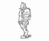 Borderlands Salvador Character Coloring Pages sketch template