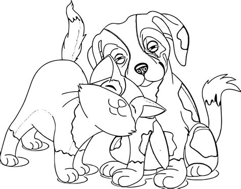 cute dog  cat coloring pages  getcolorings   vrogueco