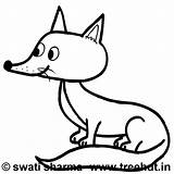 Fox Coloring Mr Smart sketch template