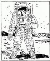 Coloring Astronaut Space Pages Colouring Outer Adults Color Astronauts Printable Kids Sheets Print Adult Tooth Moon Girl Paper A4 Astronomie sketch template