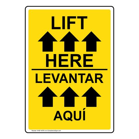 lift    arrows sign nhe  industrial notices