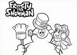 Frosty Snowman Coloring Pages Printable Sheet Kids Christmas Karen Sheets Bestcoloringpagesforkids Friends sketch template