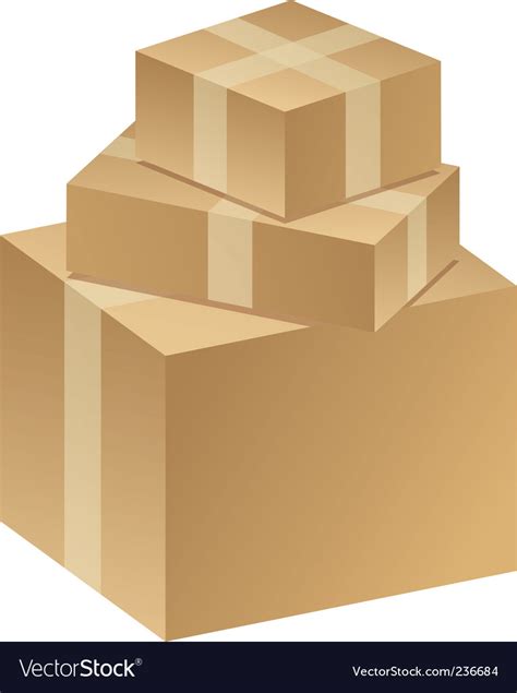packages boxes royalty  vector image vectorstock