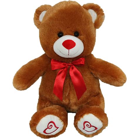 valentines day medium ribbon teddy bear plush toy walmartcom