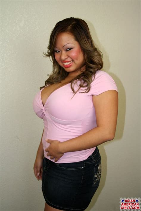 chubby exciting asian in pink top and black skirt shows big tits and wide booty youx xxx