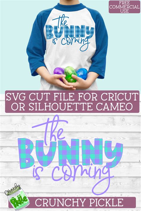 the bunny is coming easter svg with images easter svg