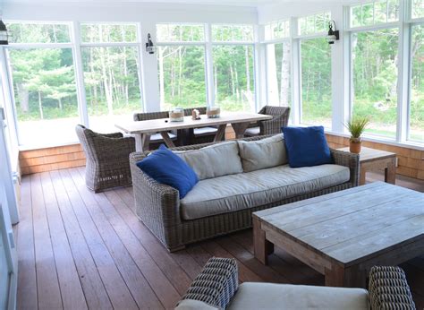 cape  large screened  porch ipe wood decking