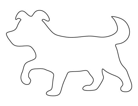 puppy pattern   printable outline  crafts creating stencils