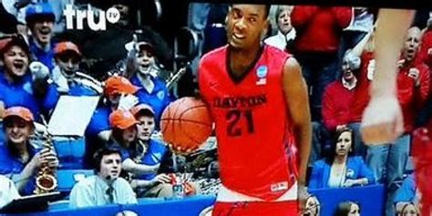 dayton s dyshawn pierre gets pantsed on national tv reacts like a pro