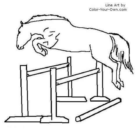 printable horses jumping coloring pages canvas er