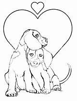 Puppy Coloring Pages Dogs Two Cuddling Print Checking Often Sure Thanks Future Check These Back sketch template