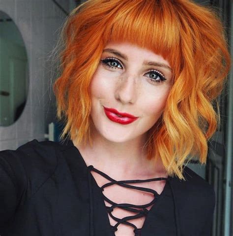 pretty burnt orange hair colors  major inspiration hairstyle camp