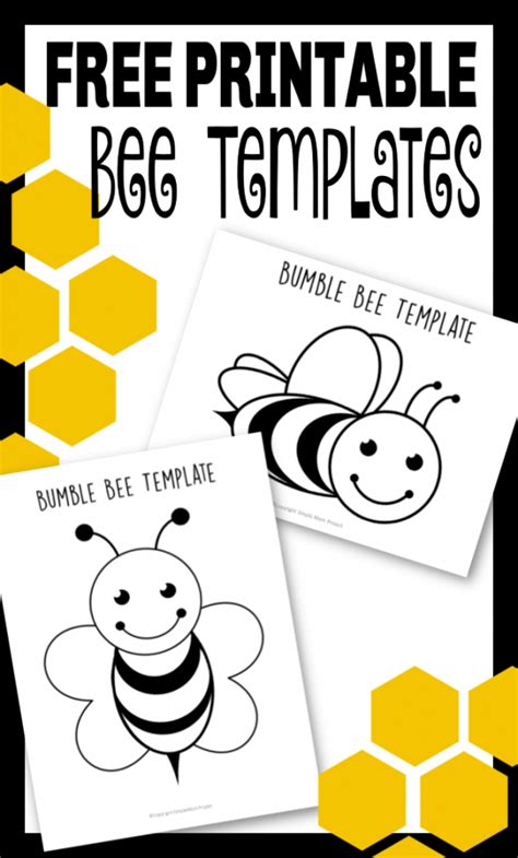 printable bee templates simple mom project