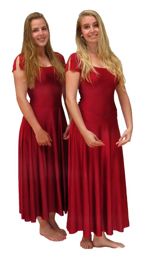 lycra jurk lang rood ghislaine dance company