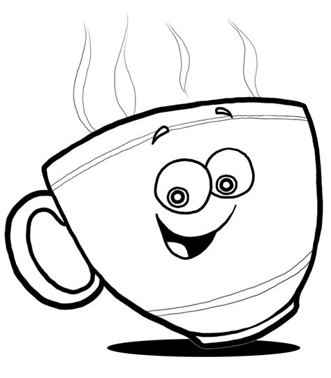 cup clipart black  white png clip art library