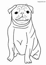 Mops Hund Malvorlage sketch template