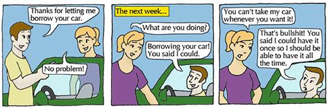 comic strips explain the issue of sexual consent using everyday