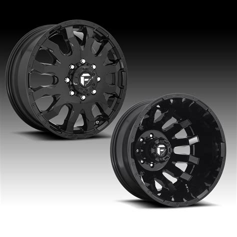 fuel blitz dually  gloss black custom wheels rims blitz dually