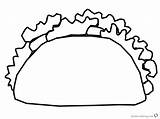 Taco Coloring Pages Mexican Printable Kids Color Getcolorings Getdrawings Popular Print sketch template