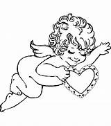 Angioletto Valentino Valentin Cupido Adorabile Bojanke Cupid Zaljubljenih Stampare Guarda Crtež Coloratutto Dvadeset četiri Sulle Indietro Elenco Djecu sketch template