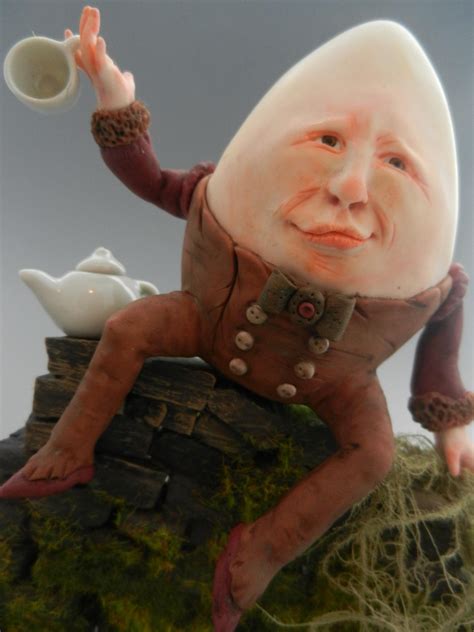 creature sculpting contest humpty dumpty alice  wonderland egg