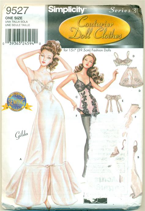 lingerie sewing patterns 15 gene doll sexy lingerie couturier sewing