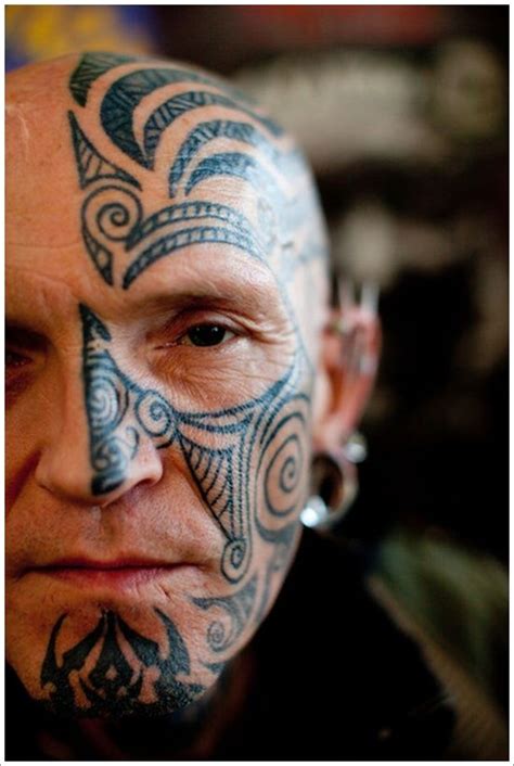 Unique Face Tattoo Designs For Man