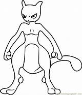 Mewtwo Coloring Pages Pokemon Para Printable Go Hermosa Print Colorear Getcolorings Pokémon Armored Color Getdrawings sketch template