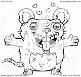 Rat Ugly Outlined Cory Thoman sketch template