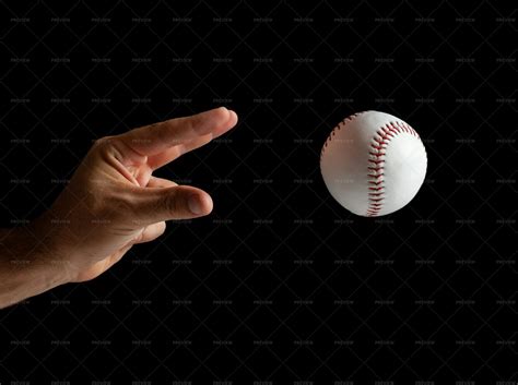 hand throwing  baseball stock  motion array