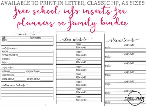 family binder printables mom envy