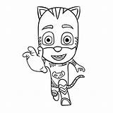 Pages Masks Pj Coloring Catboy Getcolorings sketch template