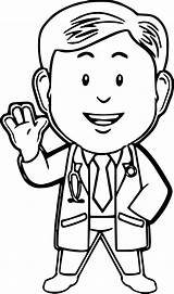 Arzt Doktor Helper Stethoscope Clipartmag sketch template