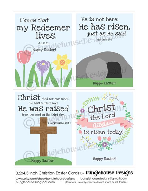 kids printable christian easter cards religious bible etsy