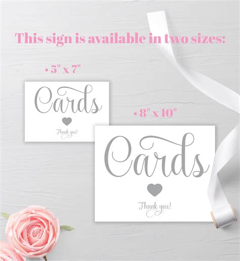 wedding card box sign printable cards wedding printable sign etsy