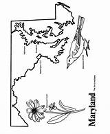 Maryland Coloring Pages State Map Orioles Missouri Printables Oriole Outline Usa Printable Baltimore Color States Print Getcolorings Flag Books Go sketch template
