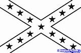 Flag Confederate Clipart Drawings Clip Rebel Draw Clipground Cliparts Paintingvalley sketch template