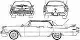 Blueprints Dodge Cars Car Custom Drawings Drawing Classic Door Lowrider 1959 Royal Hardtop Old Line Choose Board Sketch American sketch template