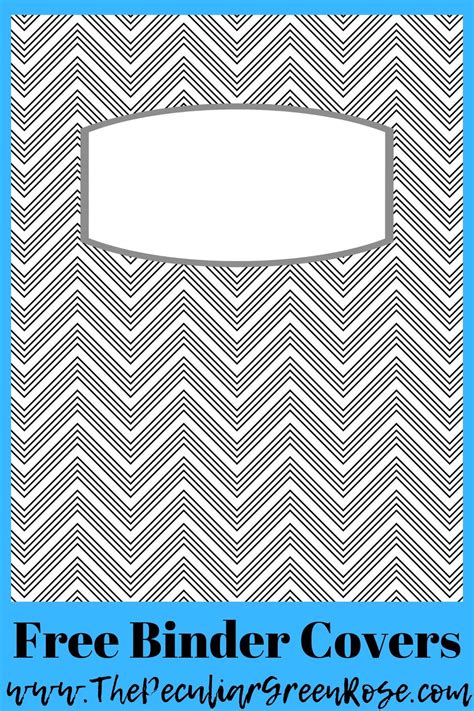 binder covers pattern  shown  black  white   blue