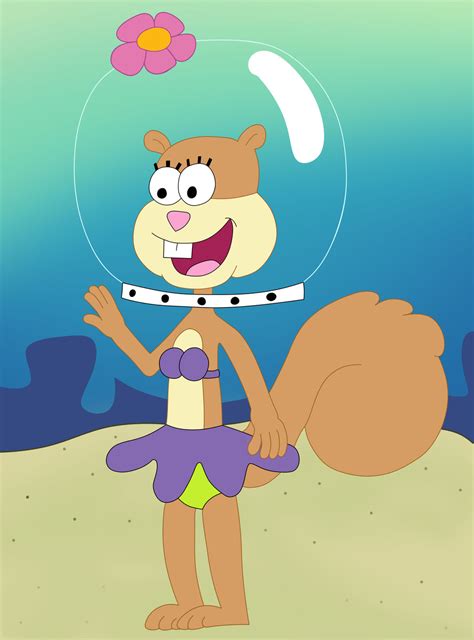 Sandy Cheeks Without Her Suit By Normalphantasm On Deviantart