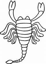 Scorpion Coloring Pages Printable Color Scorpions Clipart Version Click Categories sketch template