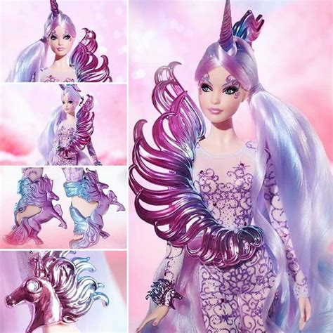 presenting  unicorn barbie doll       talking