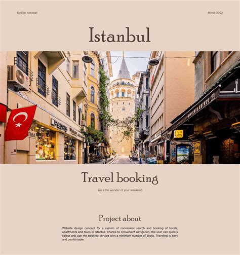 istanbul travel booking  behance