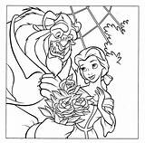 Coloring Pages Disney Belle Princess Colouring Kids Beast Beauty Print La Colorear Para Tattoo Bella Dibujos Bestia Coloriage Bete Et sketch template
