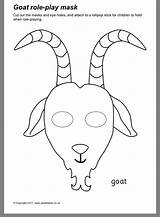 Goat Gruff Goats sketch template